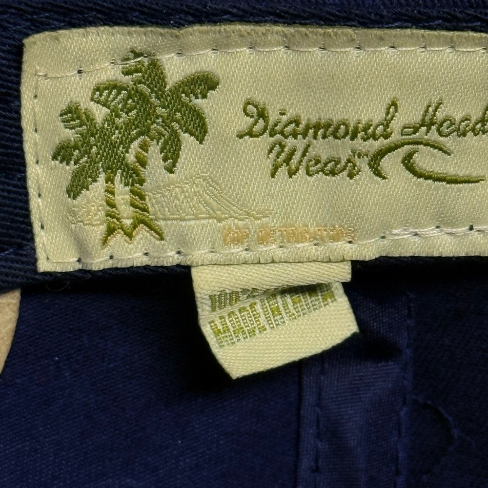 Diamond Head Wear Maui No Ka Oi Hat Men's Adjustable Navy Gold Cotton - Picture 9 of 10